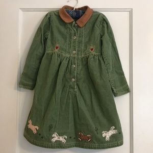 Le top kids corduroy horse dress